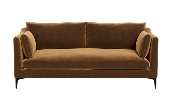 Caramel Velvet Sofa